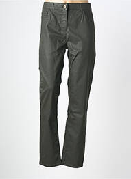 Pantalon slim țesătură acoperită verde GERARD DAREL femme