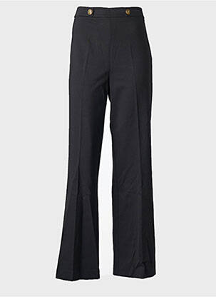 Pantalon evazat talie cu cleme talie înaltă negru TWINSET femeie