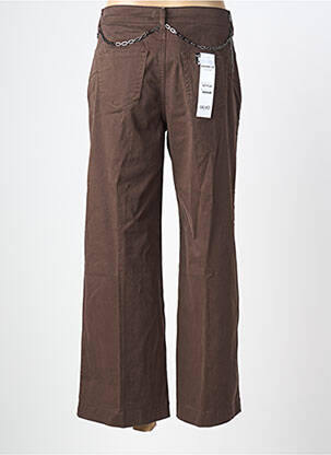 Pantalon 7/8 țesătură poplin mărime normală maro LIU JO femeie