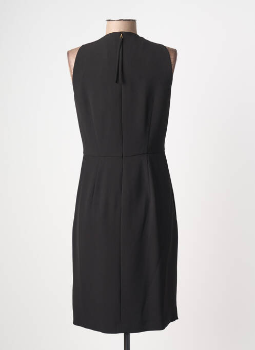 Rochie midi țesătură crep fără mâneci negru LUISA CERANO femme