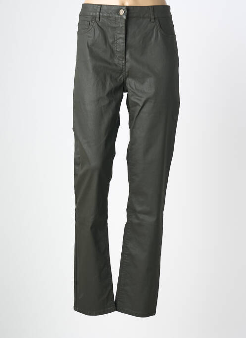 Pantalon slim țesătură acoperită verde GERARD DAREL femme