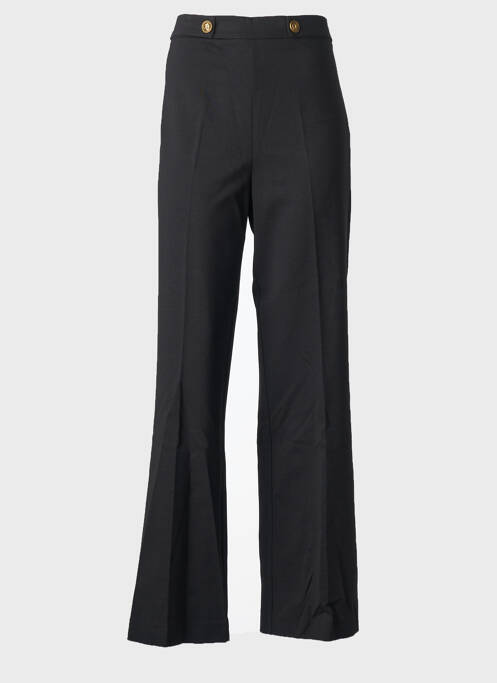 Pantalon evazat talie cu cleme talie înaltă negru TWINSET femme