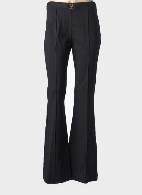 Pantalon evazat elasticitate talie înaltă negru LIU JO femme