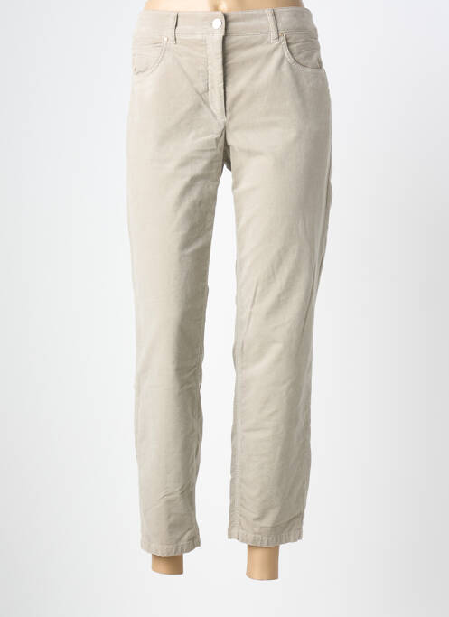 Pantalon 7/8 elasticitate mărime normală bej LUISA CERANO femme