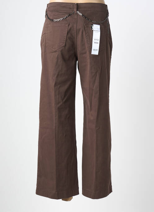 Pantalon 7/8 țesătură poplin mărime normală maro LIU JO femme