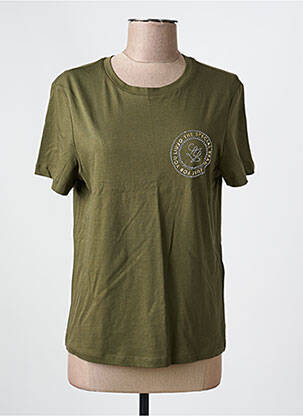 Tricou croială dreaptă mâneci scurte verde LIU  JO femme