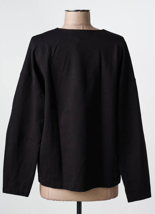 Top guler în v mâneci lungi negru ORTO BOTANICO femme