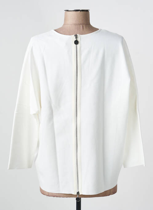Top guler rotund mâneci lungi alb ORTO BOTANICO femme