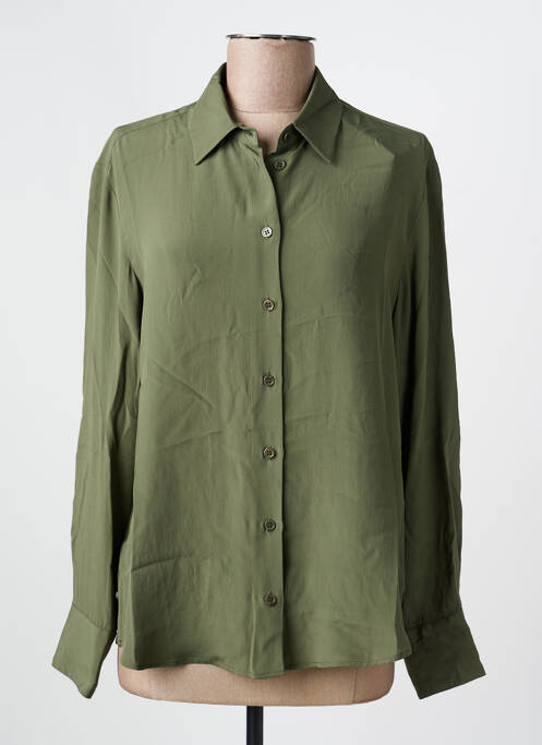 Cămașă croială fluidă mâneci lungi verde GERARD DAREL femme