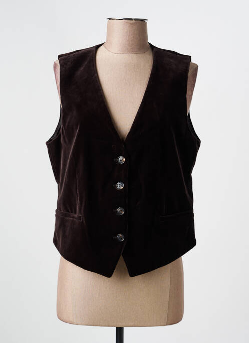 Vestă fără mâneci buzunare maro GERARD DAREL femme