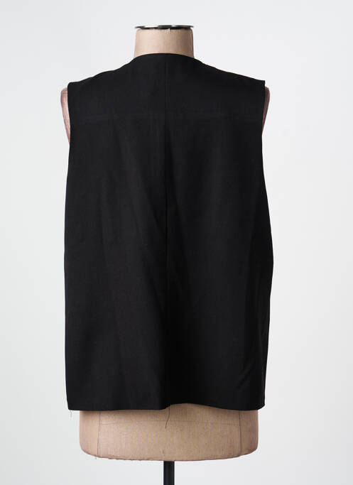 Vestă fără mâneci buzunare negru EMA BLUE'S femme