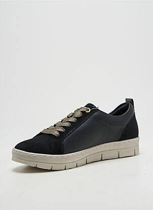 Adidași închidere cu fermoar și șireturi toc plat până la 3 cm negru REMONTE femeie