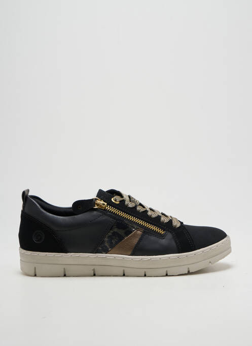 Adidași închidere cu fermoar și șireturi toc plat până la 3 cm negru REMONTE femme