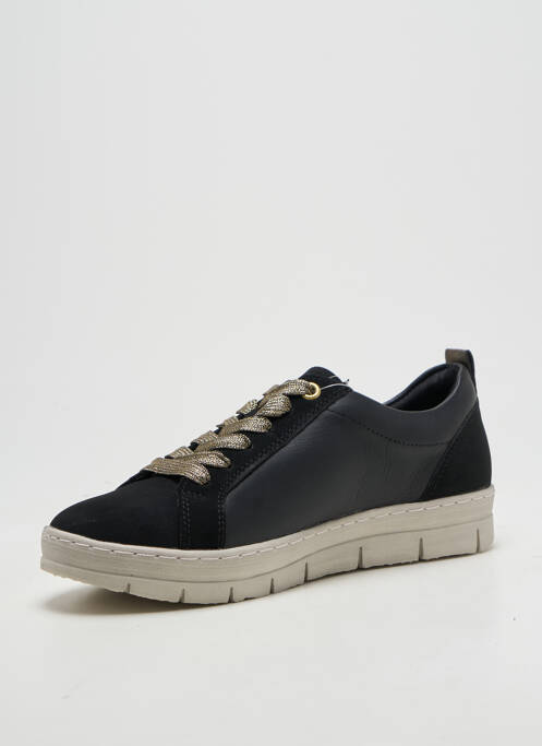 Adidași închidere cu fermoar și șireturi toc plat până la 3 cm negru REMONTE femme
