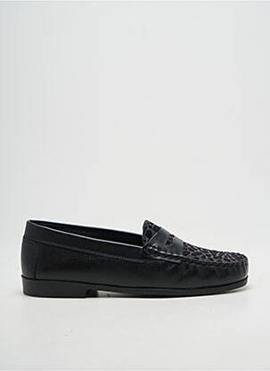Mocasini chiquet toc plat până la 3 cm negru OTTILIA femeie