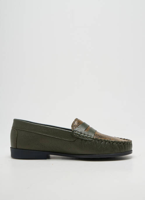 Mocasini arcadă plantară toc plat până la 3 cm verde OTTILIA femme