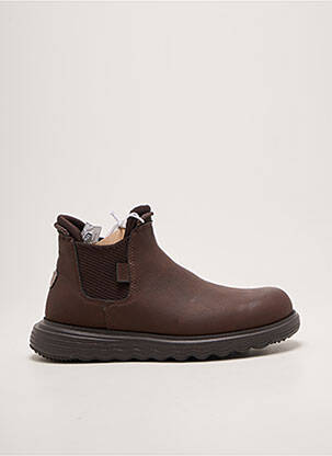 Botine/ghete vârf rotund vârf rotund maro HEY DUDE bărbat