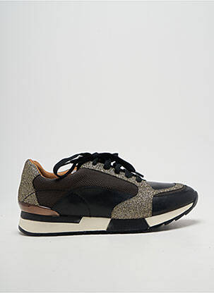 Adidași închidere cu fermoar și șireturi toc plat până la 3 cm negru EMILIE KARSTON femme