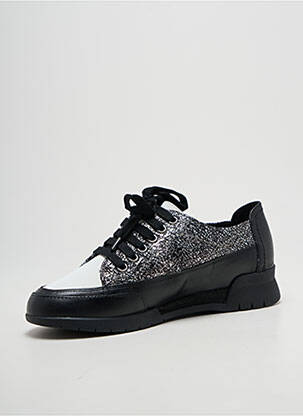 Adidași țesătură satinată toc plat până la 3 cm negru EMILIE KARSTON femeie