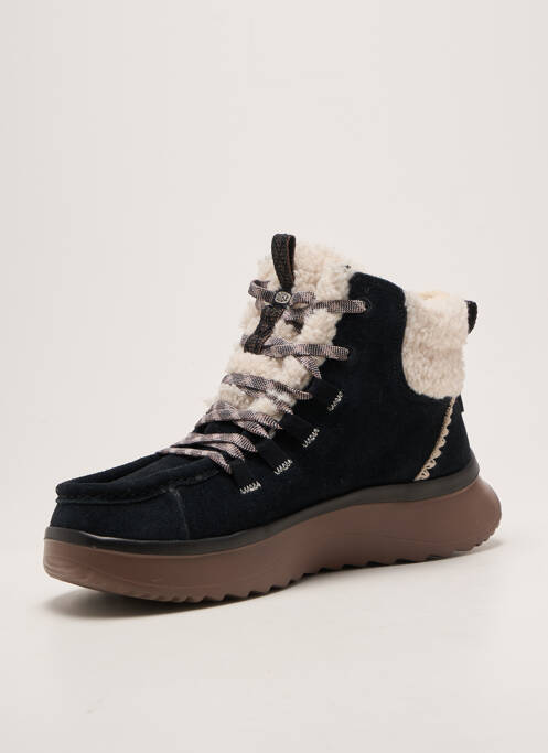 Botine/ghete umplută toc de 4 la 6 cm negru HEY DUDE femme