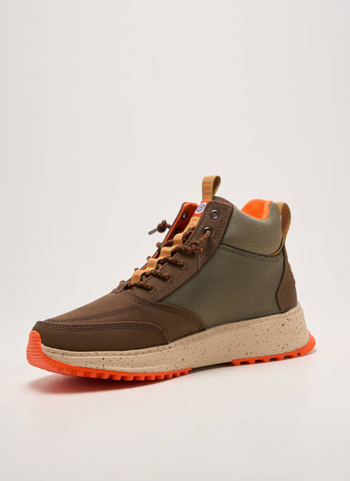 Adidași închidere elastică vârf rotund verde HEY DUDE homme