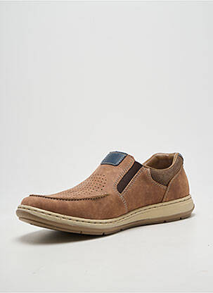 Slip-on-uri vârf rotund vârf rotund maro RIEKER bărbat