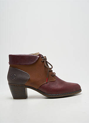 Botine/ghete umplută toc de 4 la 6 cm violet RIEKER femeie