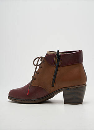 Botine/ghete umplută toc de 4 la 6 cm violet RIEKER femeie
