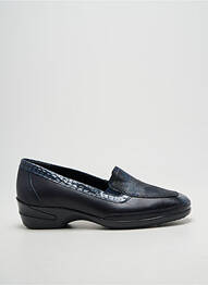 Mocasini țesătură satinată toc de 4 la 6 cm albastru ALTEX femme