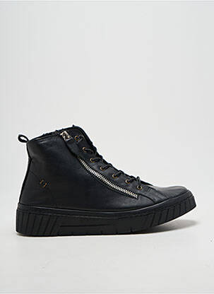 Botine/ghete vârf rotund toc plat până la 3 cm negru FLEXINOS femeie