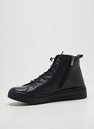 Botine/ghete vârf rotund toc plat până la 3 cm negru FLEXINOS femeie