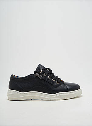 Adidași închidere cu fermoar și șireturi toc plat până la 3 cm negru FLEXINOS femeie
