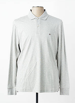 Polo mâneci lungi mâneci lungi gri TOMMY HILFIGER homme