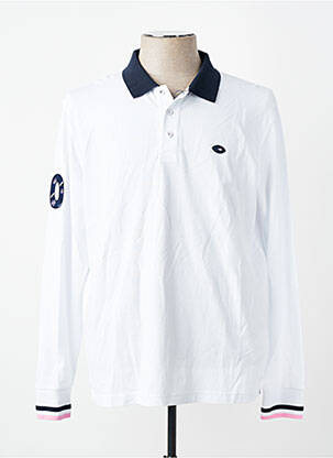 Polo mâneci lungi mâneci lungi alb EDEN PARK homme
