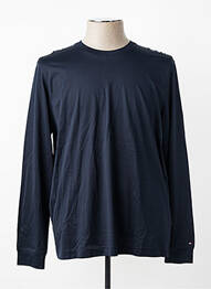 Tricou croială dreaptă mâneci lungi albastru TOMMY HILFIGER homme