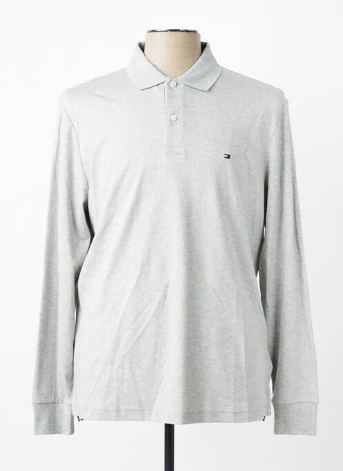 Polo mâneci lungi mâneci lungi gri TOMMY HILFIGER homme