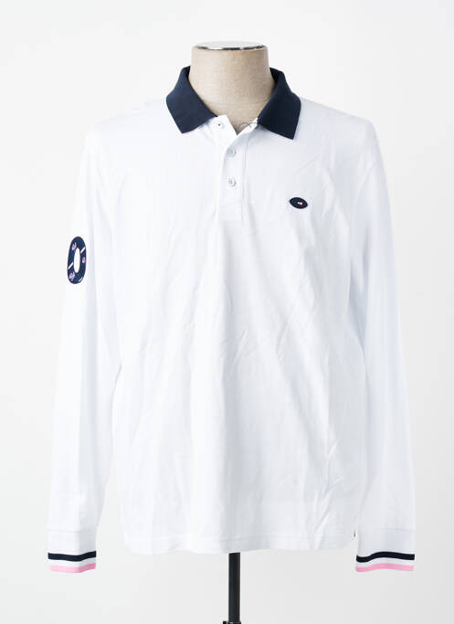 Polo mâneci lungi mâneci lungi alb EDEN PARK homme