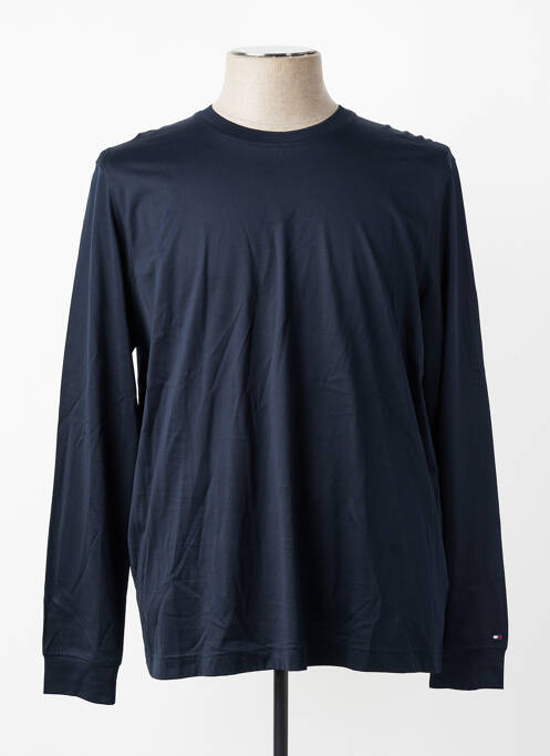 Tricou croială dreaptă mâneci lungi albastru TOMMY HILFIGER homme