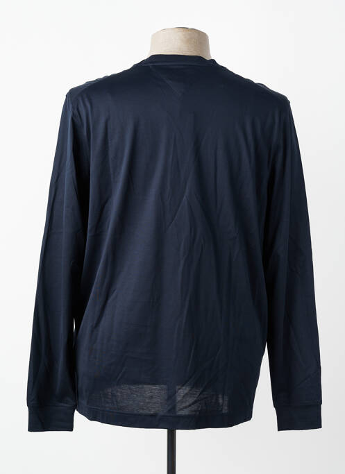 Tricou croială dreaptă mâneci lungi albastru TOMMY HILFIGER homme