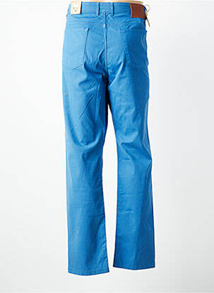 Pantalon drept elasticitate mărime normală albastru MCLASSICS bărbat