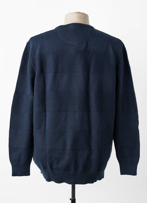Pulover guler rotund mâneci lungi albastru EDEN PARK homme