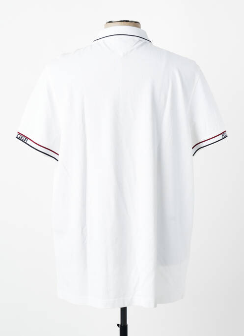Polo croială dreaptă mâneci scurte alb TOMMY HILFIGER homme