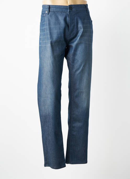Pantalon drept elasticitate mărime normală albastru SERGE BLANCO homme