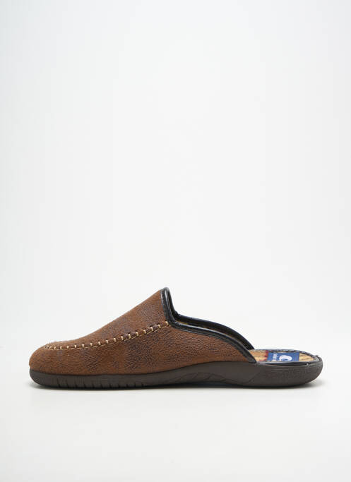 Papuci/pantofi de casă vârf rotund vârf rotund maro SOIR ET MATIN homme
