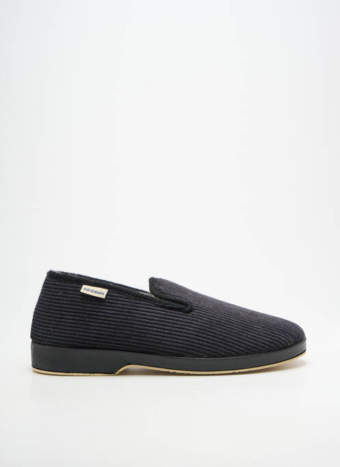Papuci/pantofi de casă vârf rotund vârf rotund negru SOIR ET MATIN homme