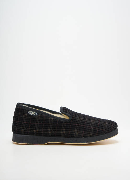 Papuci/pantofi de casă vârf rotund vârf rotund negru SEMELFLEX homme
