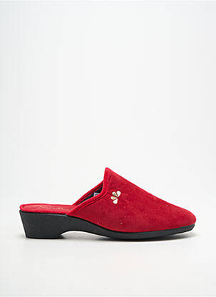 Papuci/pantofi de casă vârf rotund toc de 4 la 6 cm roșu SEMELFLEX femeie