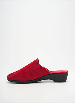 Papuci/pantofi de casă vârf rotund toc de 4 la 6 cm roșu SEMELFLEX femeie