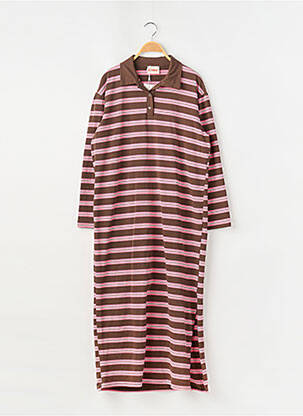 Rochie lungă mâneci lungi mâneci lungi roz REZINE femeie