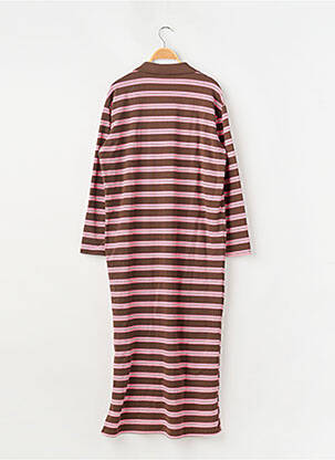 Rochie lungă mâneci lungi mâneci lungi roz REZINE femeie